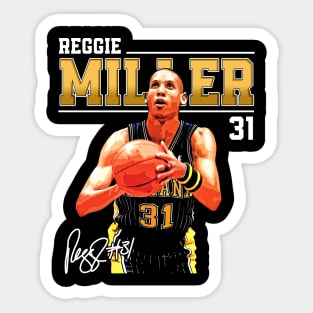 Reggie Miller Choke Sign Basketball Legend Signature Vintage Retro 80s 90s Bootleg Rap Style Sticker